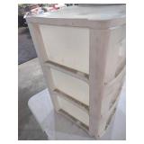 White Plastic 3-Tier Storage Organizer