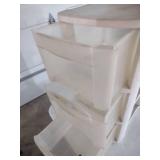 White Plastic 3-Tier Storage Organizer