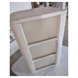 White Plastic 3-Tier Storage Organizer