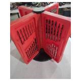 Craftsman Rotating Drill Bit Set in Red Case