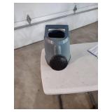 Gray Plastic Watering Can with Dual Spouts