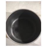 Black Enamel Saucepan with Glass Lid