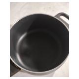 Black Non-Stick Cooking Pot with Glass Lid