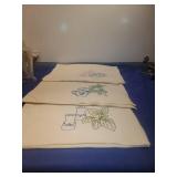 Embroidered Kitchen Tea Towels Set