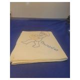 Embroidered tea towel