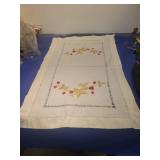 Embroidered Strawberry Table Runner