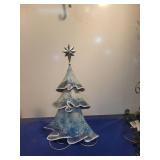 Metal Christmas Tree Decoration with Star Topper