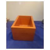 Terracotta Orange Wooden Storage Box