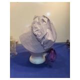 Purple and White Patterned sun hat