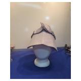 Purple and White Patterned sun hat