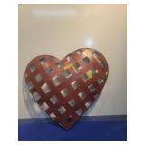 Woven Metal Heart Wall Decor
