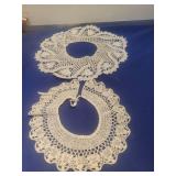 Hand Crocheted Lace Collar Set