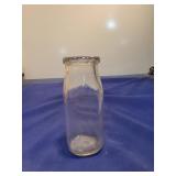 Clear Glass Milk Bottle