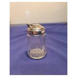 Glass Sugar Shaker with Chrome Lid