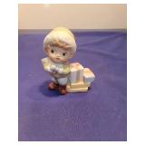 Child with Blocks Figurine