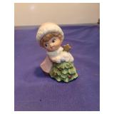 Homco Angel with Christmas Tree Figurine