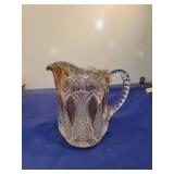 Pressed Glass Cream Pitcher
