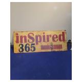 Yellow Inspected 365 Metal Sign