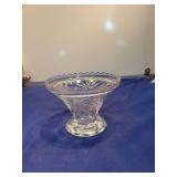 Pressed Glass Pedestal Candy Dish