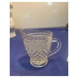 Cut Glass Creamer Pitcher