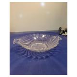 Clear Glass Scalloped Shell Dish