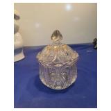 Cut Glass Covered Sugar Bowl