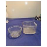 Clear Glass Custard Cups Set