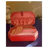 Pink Velvet Jewelry Box with Tassel