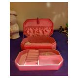 Pink Velvet Jewelry Box with Tassel