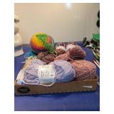 Mixed Yarn Bundle with Bernat Skeins