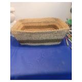 Natural Woven Seagrass Storage Baskets Set