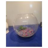 Large Round Glass Fish Bowl