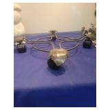 Decorative Metal Leaf Track plant stand