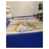 Blue Floral Tea Set Placemats Set of 4