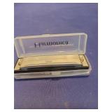 Blues Harmonica with Clear Case