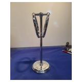 Chrome Towel Ring Stand