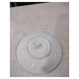 Rose Pattern Porcelain Tea Cup and Saucer Set