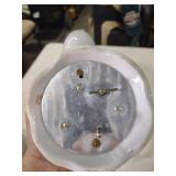 Floral Rose Pattern Porcelain Teapot with Gold Trim