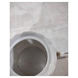 Rose Pattern Porcelain Creamer and Sugar Bowl Set