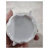 Rose Pattern Porcelain Creamer and Sugar Bowl Set