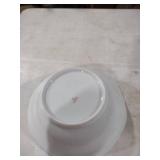 Pink-Rimmed Floral Small Bowl