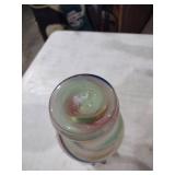 Handcrafted Swirled Art Glass Vase