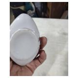 Porcelain Oil Lamp with Rose Design