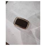 White Porcelain Vase with Gold Trim