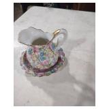 Royal Chintz Floral bowl and pitcher