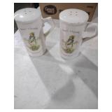 Memory Keepsake White Ceramic Salt and Pepper Shakers