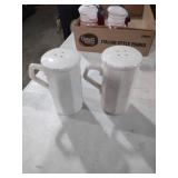 Memory Keepsake White Ceramic Salt and Pepper Shakers