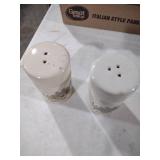 Ceramic Country Scene Salt and Pepper Shakers