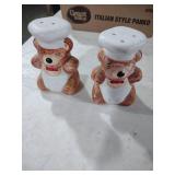 Brown Bear Chef Salt and Pepper Shakers