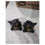 Black Bear Salt and Pepper Shakers